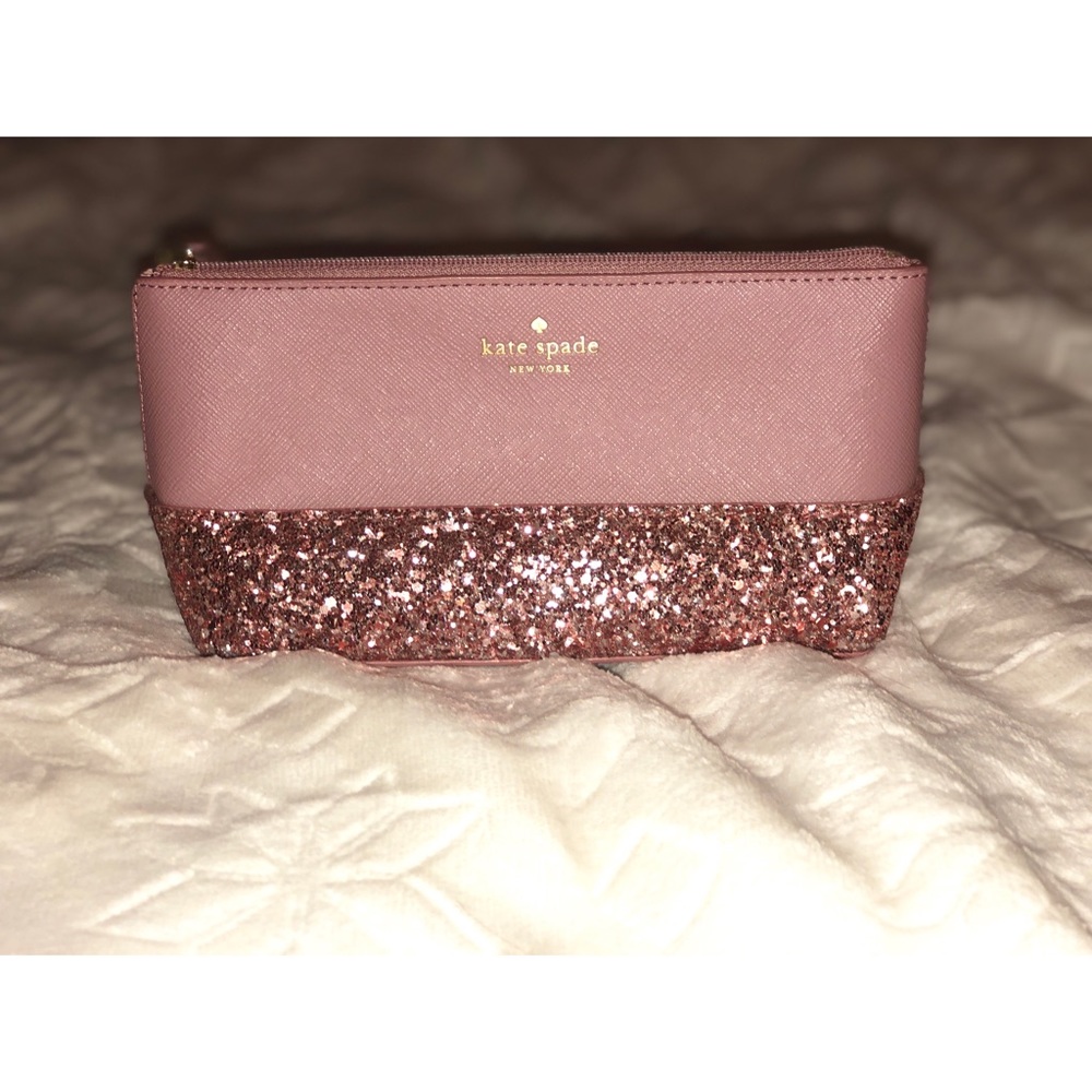 NWOT! Kate Spade Sparkly Pink Clutch!